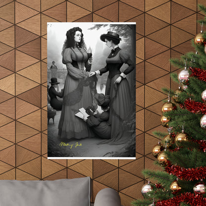 Victorian Ladies Day Out Matte Vertical Posters