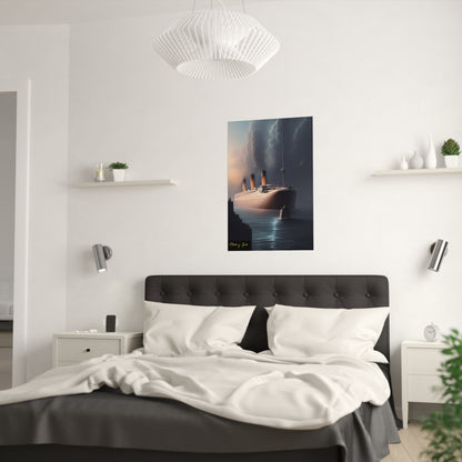 Night Ship Cruise Satin Poster (210gsm)