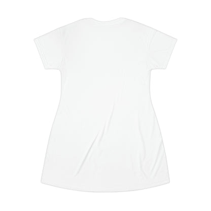 Good Witch T-Shirt Dress (AOP) white