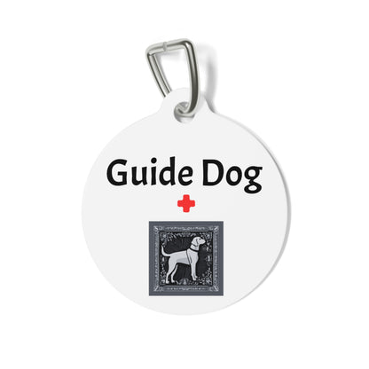 Guide Dog Pet Tag White