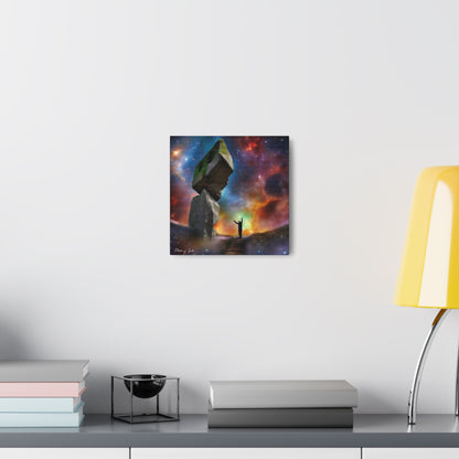 Peaceful Starry Medieval Stone Canvas Gallery Wraps