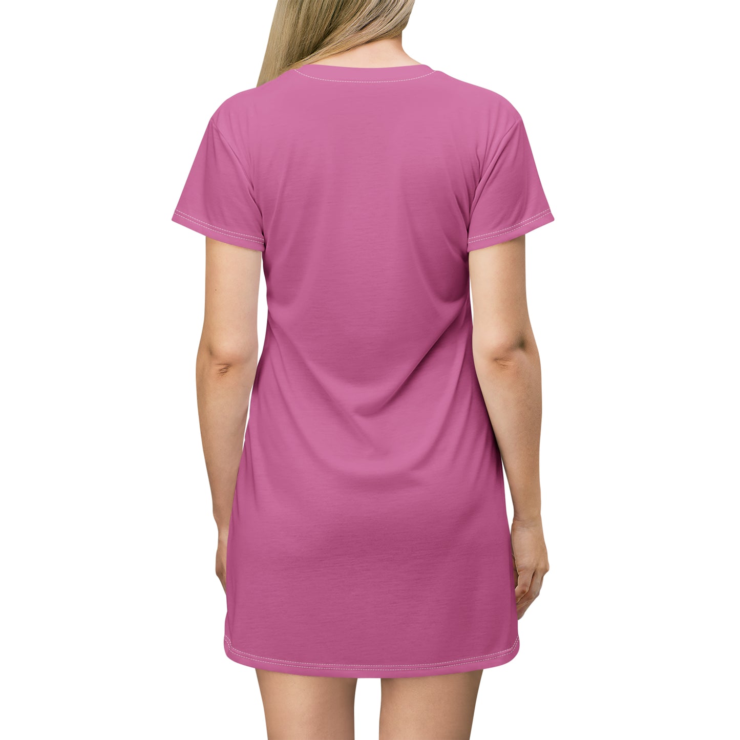 Good Witch T-Shirt Dress (AOP) light pink
