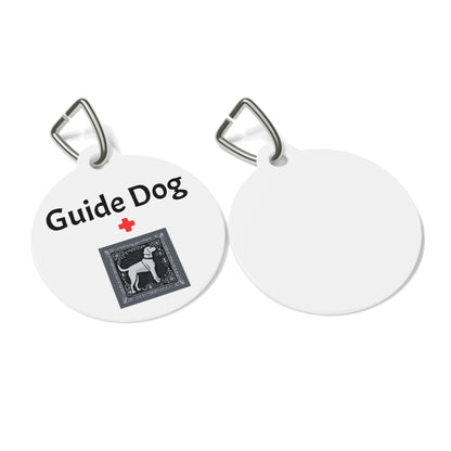 Guide Dog Pet Tag White