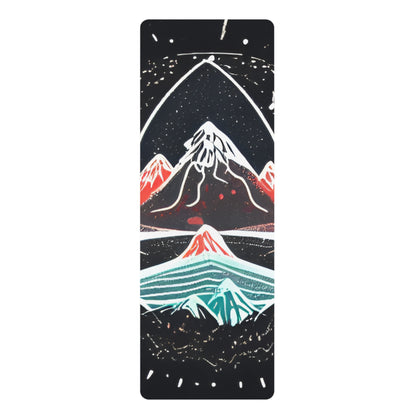 Mountain Peaks Rubber Yoga Mat