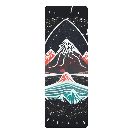 Mountain Peaks Rubber Yoga Mat