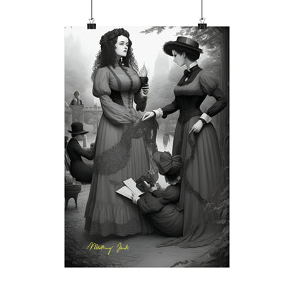 Victorian Ladies Day Out Matte Vertical Posters