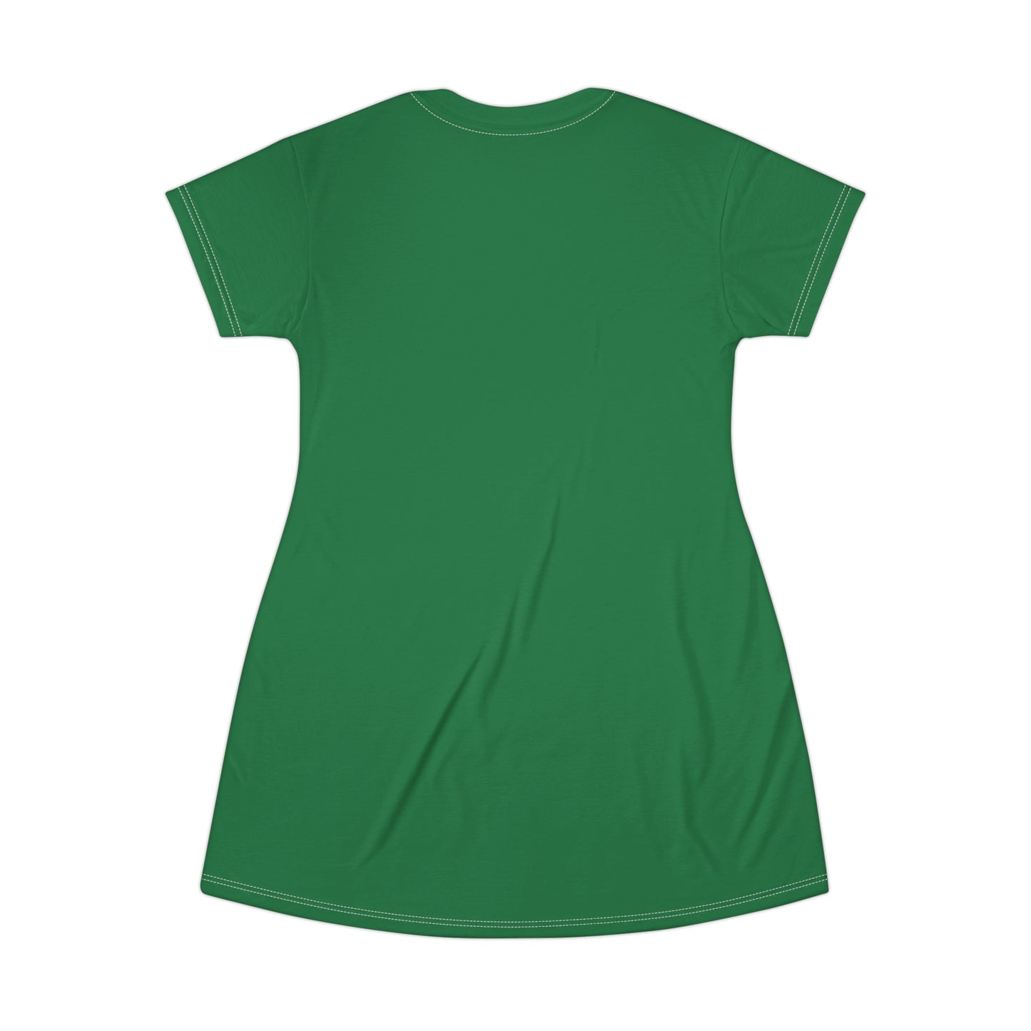 Good Witch T-Shirt Dress (AOP) dark green
