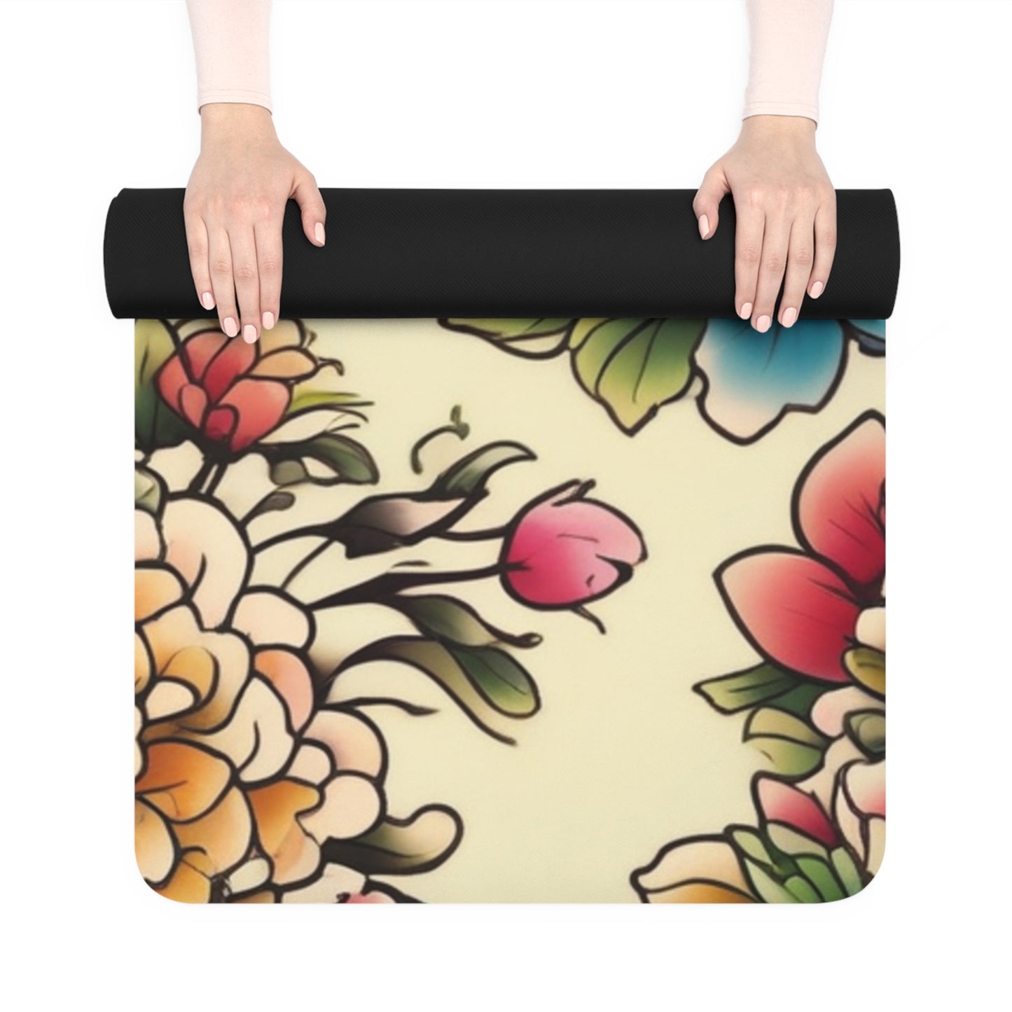 Flowers Melody Rubber Yoga Mat