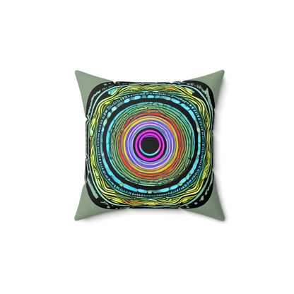 Rings 1 Spun Polyester Square Pillow