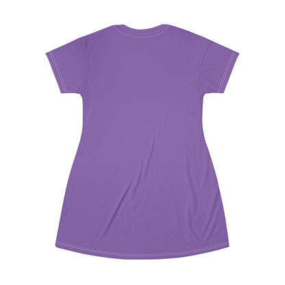 Good Witch T-Shirt Dress (AOP) purple