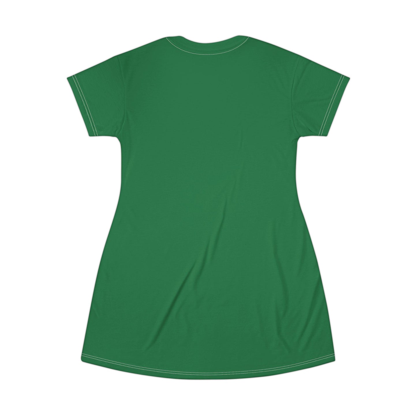Good Witch T-Shirt Dress (AOP) dark green