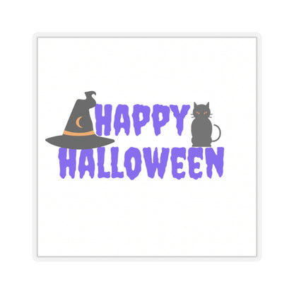 Happy Halloween Black Cat Stickers