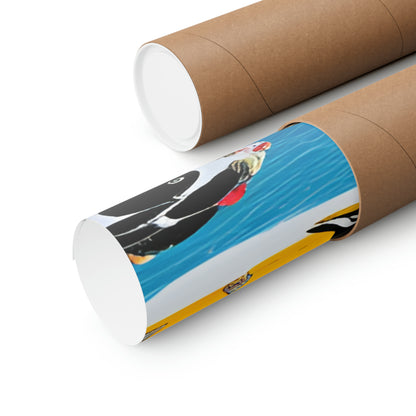 Penguin City Matte Vertical Posters