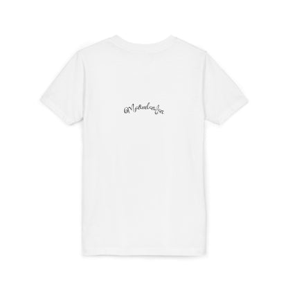 Mandala Hair Youth Floral Design Short Sleeve Tee (Lightweight with soft feel) - Cute T-Shirt for Kids, Perfect Gift for Birthdays, Summer Fun, Art Lovers, Casual Wear