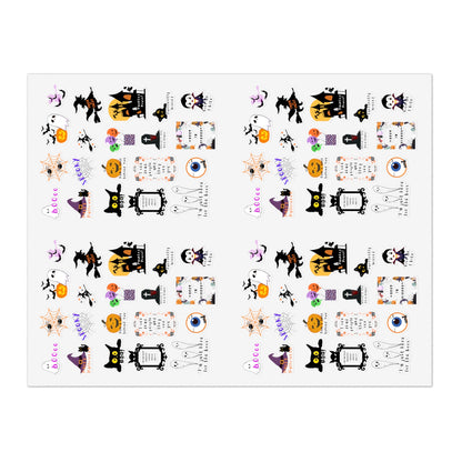Halloween-Themed Sticker Sheets, Cute Planner Stickers, Spooky Decor, Scrapbooking Supplies, Fun Stickers for Kids & Adults
