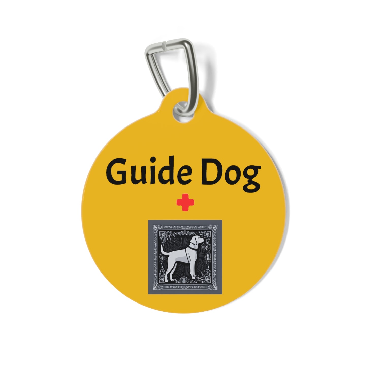 Guide Dog Pet Tag Yellow