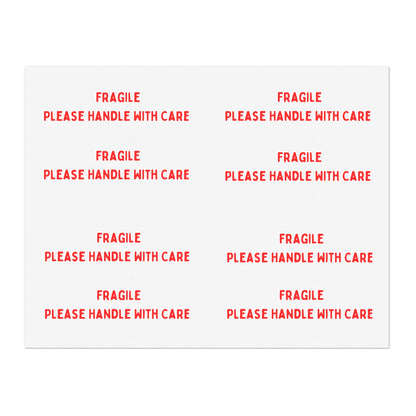 Fragile Sticker Sheets (8 stickers per 11x8.5 sheet)