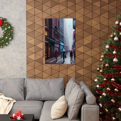 High Street into the Future Matte Vertical Posters