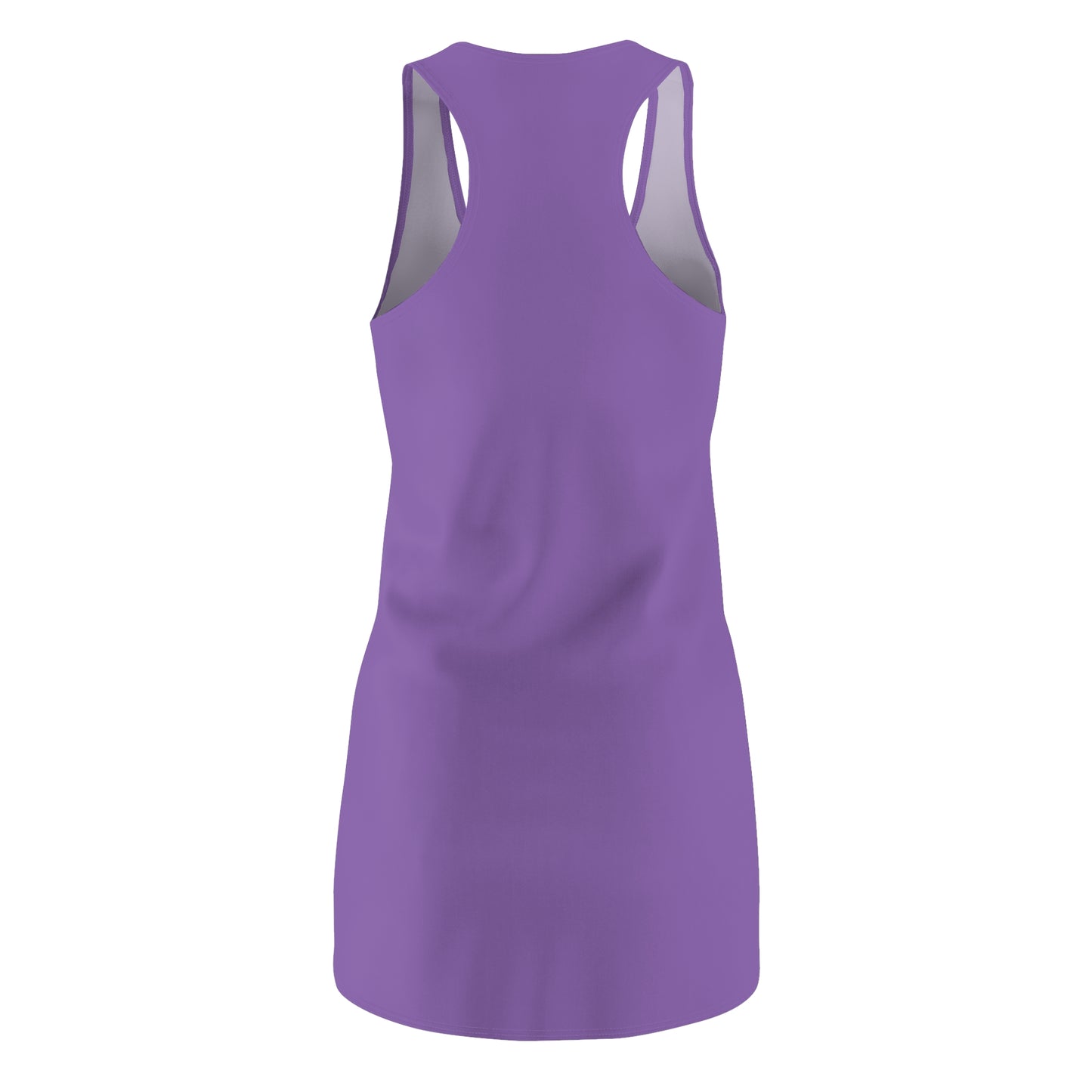 Women's Snowflake Trio Sparkle Design on Light Purple Cut & Sew Racerback Dress (AOP)