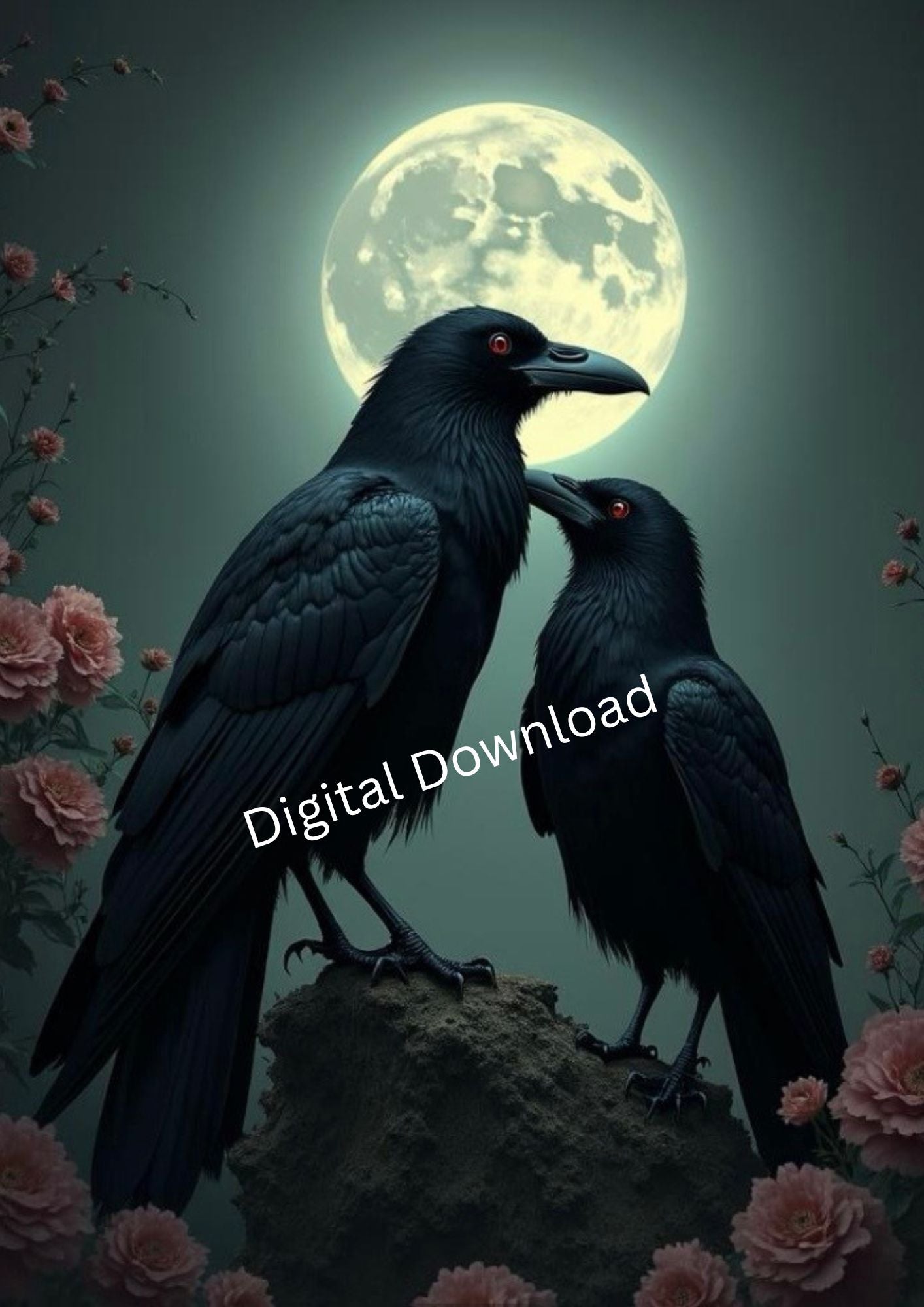 Ravens in the Moonlight